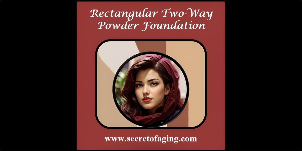 Rectangular Two-Way Powder Foundation Cartoon Art by Secret of Aging